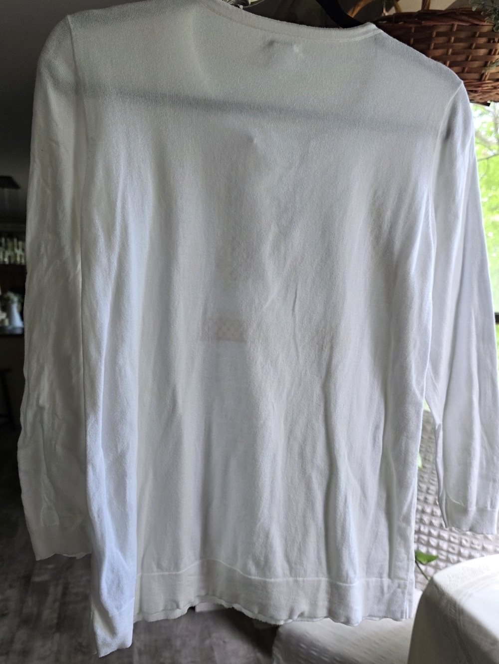 J.CREW White Cotton Tunic with Embroidered Bib - Picture 6 of 6